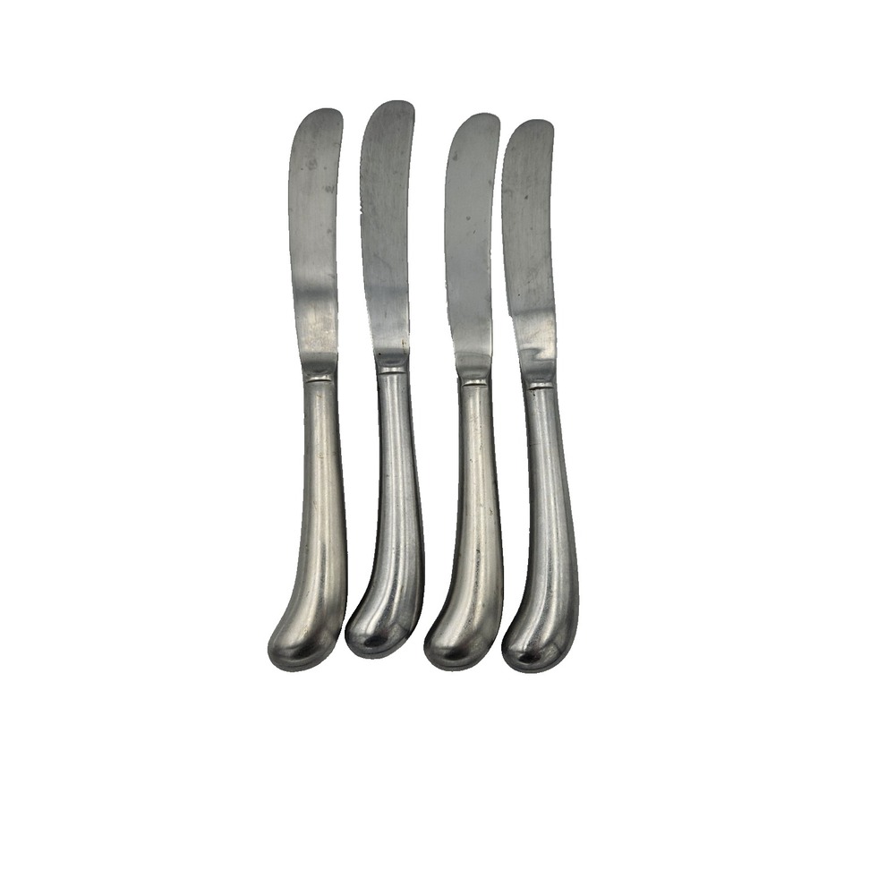 Rogers Stainless Korea Flatware Knives Set of‎ 4 8.5" Vintage Mid Century